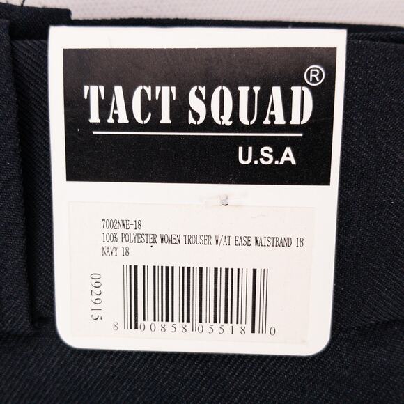 Tact Squad Pant's Woman's 18 Regular Trousers Ease Waistband Black Unhemmed - Picture 5 of 14